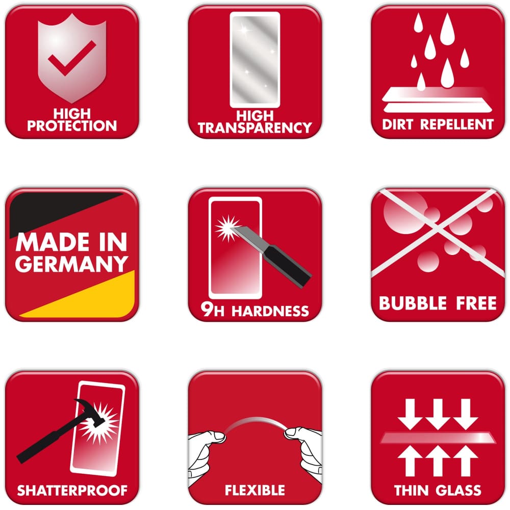 Anti-Fingerprint-Beschichtung wirkt fett- und schmutzabweisend – Panzerglas Schutzfolie passend für TomTom Go 620 / 6200