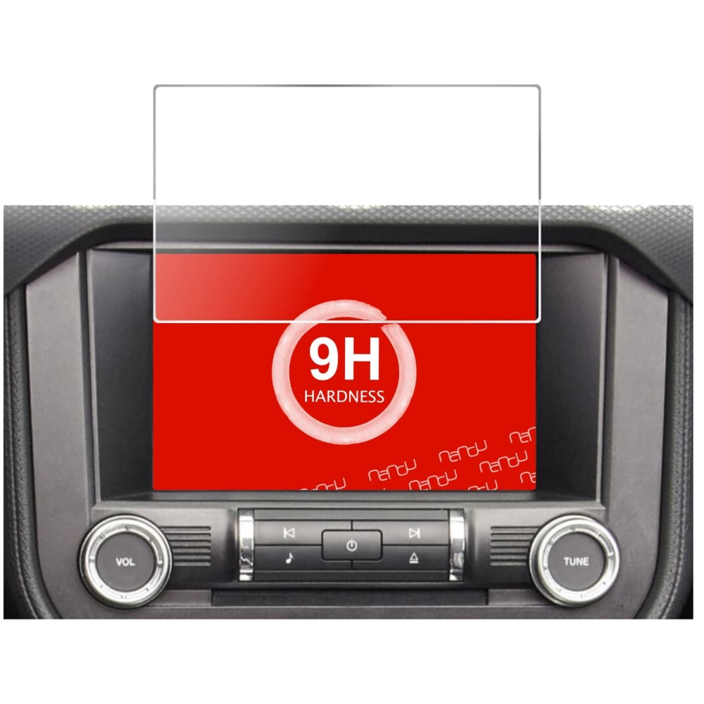 Displayschutz passgenau zugeschnitten – Panzerglas Schutzfolie passend für Ford Mustang Navi (ab BJ 2015)