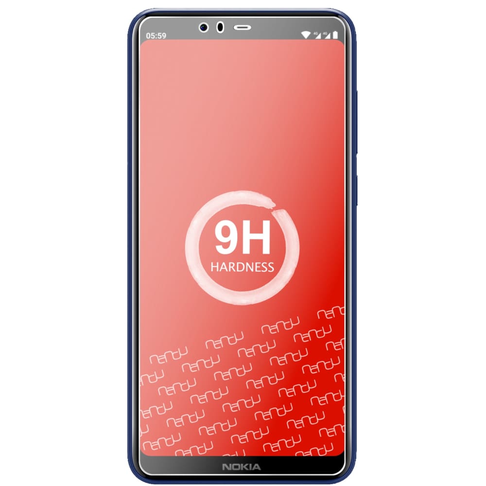 Displayschutz passgenau zugeschnitten – Panzerglas Schutzfolie passend für Nokia 5.1 Plus
