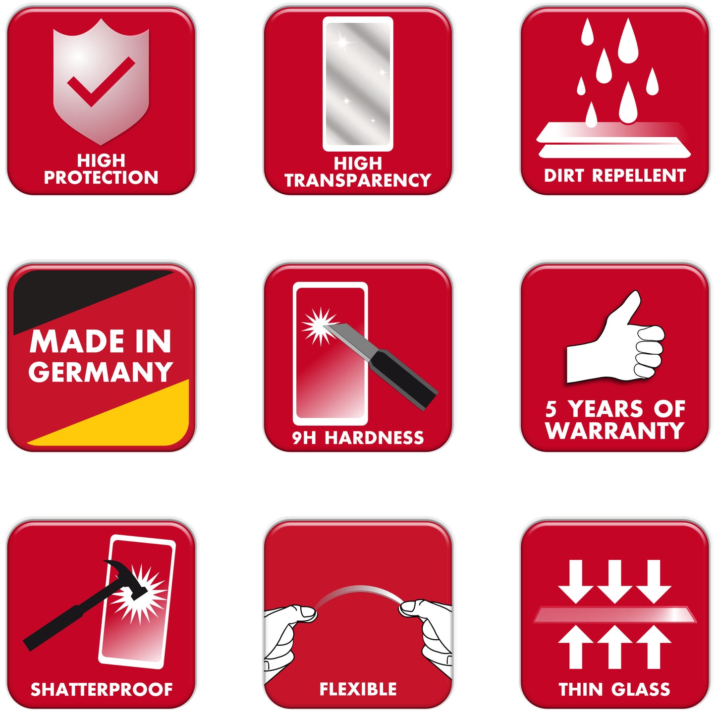 Blasenfreie Anbringung und kein Applikator erforderlich für Huawei Enjoy 50Z