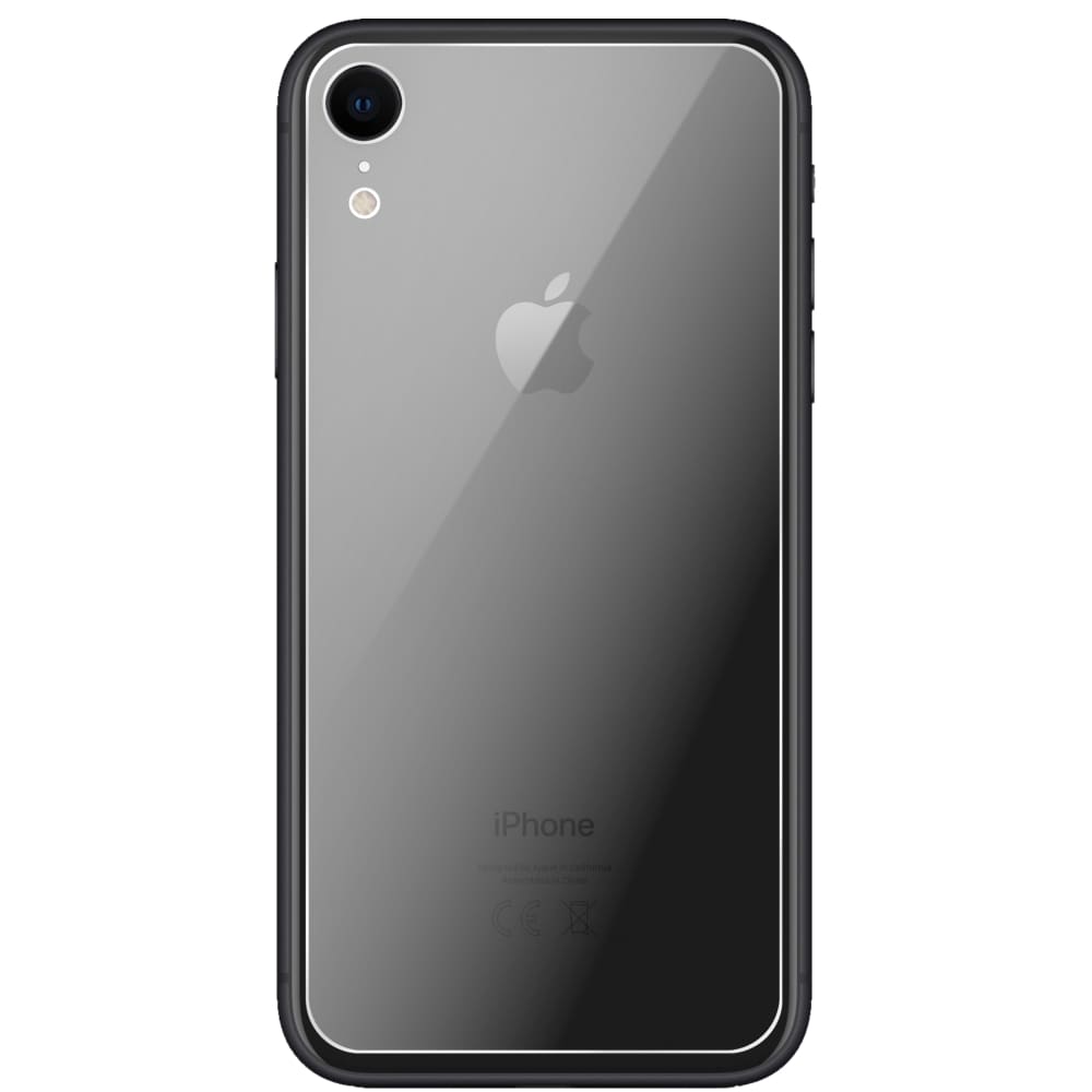 Displayschutz passgenau zugeschnitten – Panzerglas Schutzfolie passend für Apple iPhone XR Rückseite