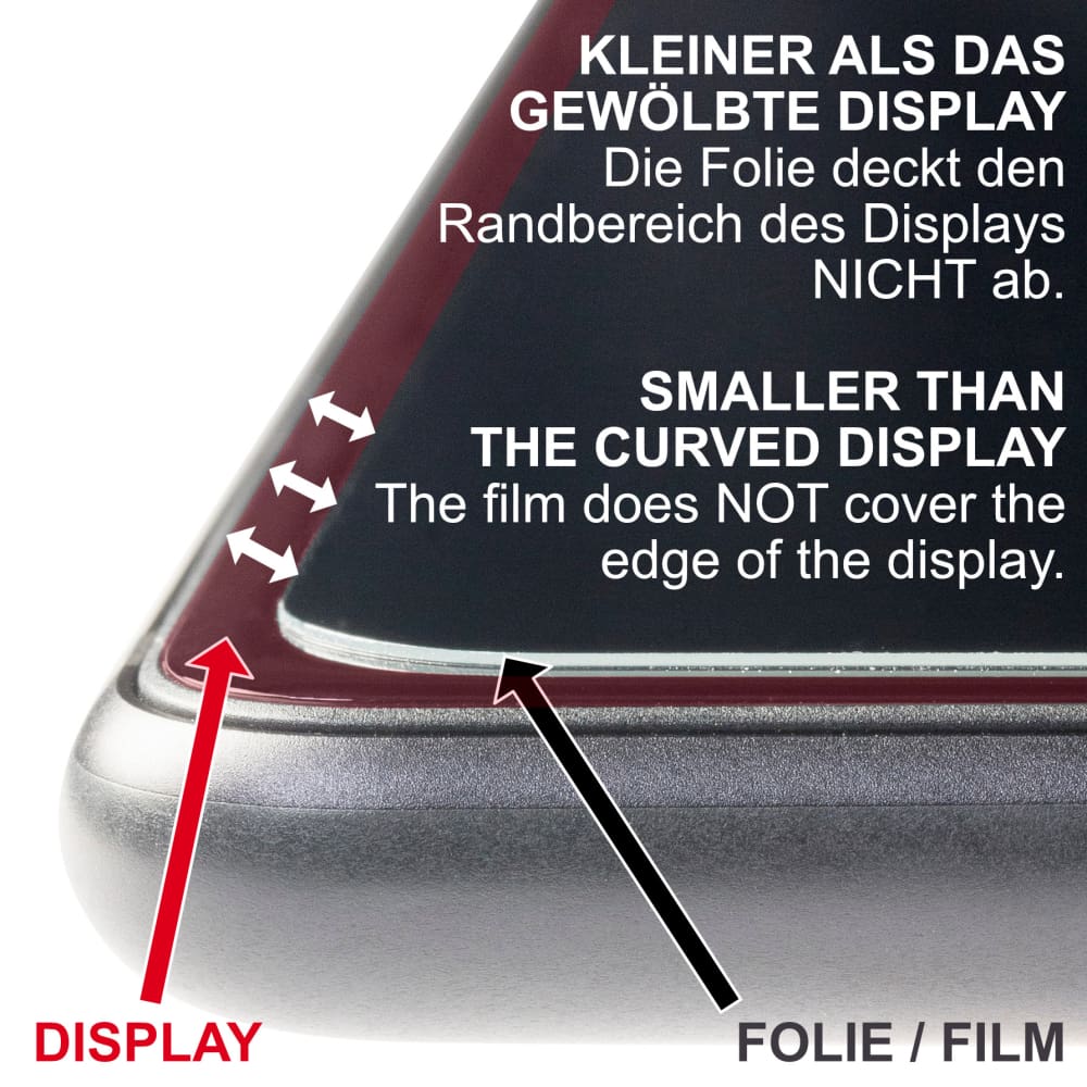 9H gehärtetes Schutzglas mit Kunststoff – Panzerglas Schutzfolie passend für Tolino Vision HD4
