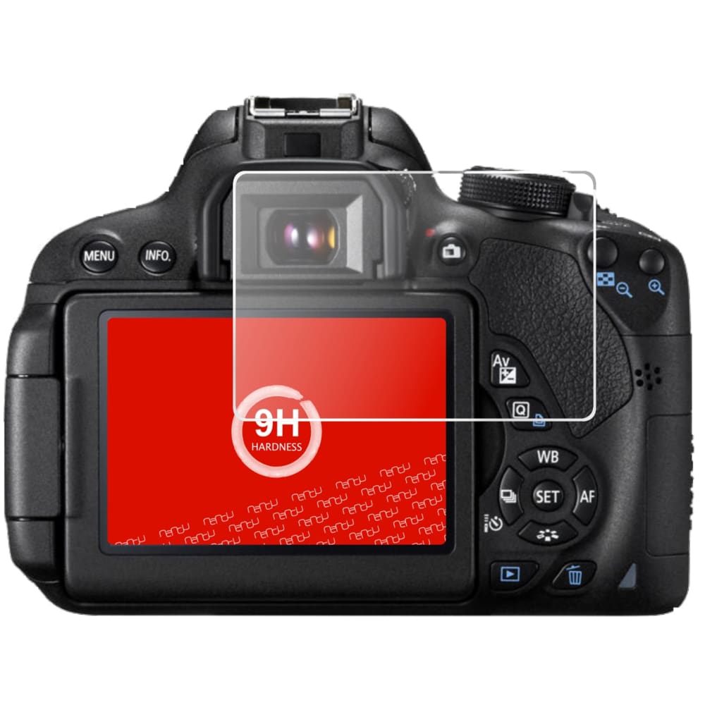 Displayschutz passgenau zugeschnitten – Panzerglas Schutzfolie passend für Canon EOS 700D