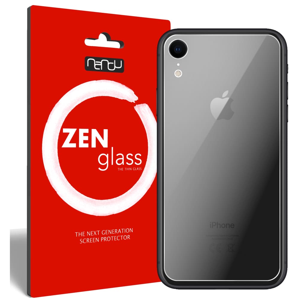 Panzerglas Schutzfolie passend für Apple iPhone XR Rückseite