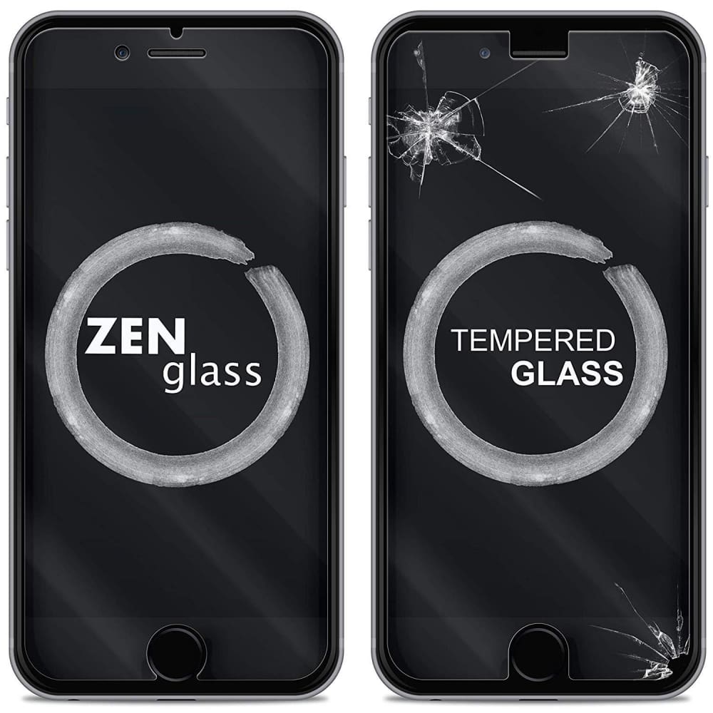 9H gehärtetes Schutzglas mit Kunststoff – Panzerglas Schutzfolie passend für Apple iPhone 7