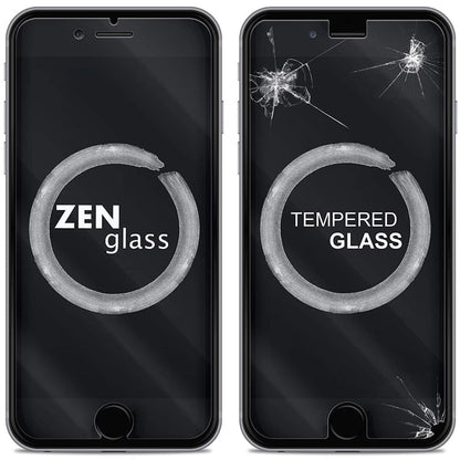 9H gehärtetes Schutzglas mit Kunststoff – Panzerglas Schutzfolie passend für Apple iPhone 7 Plus