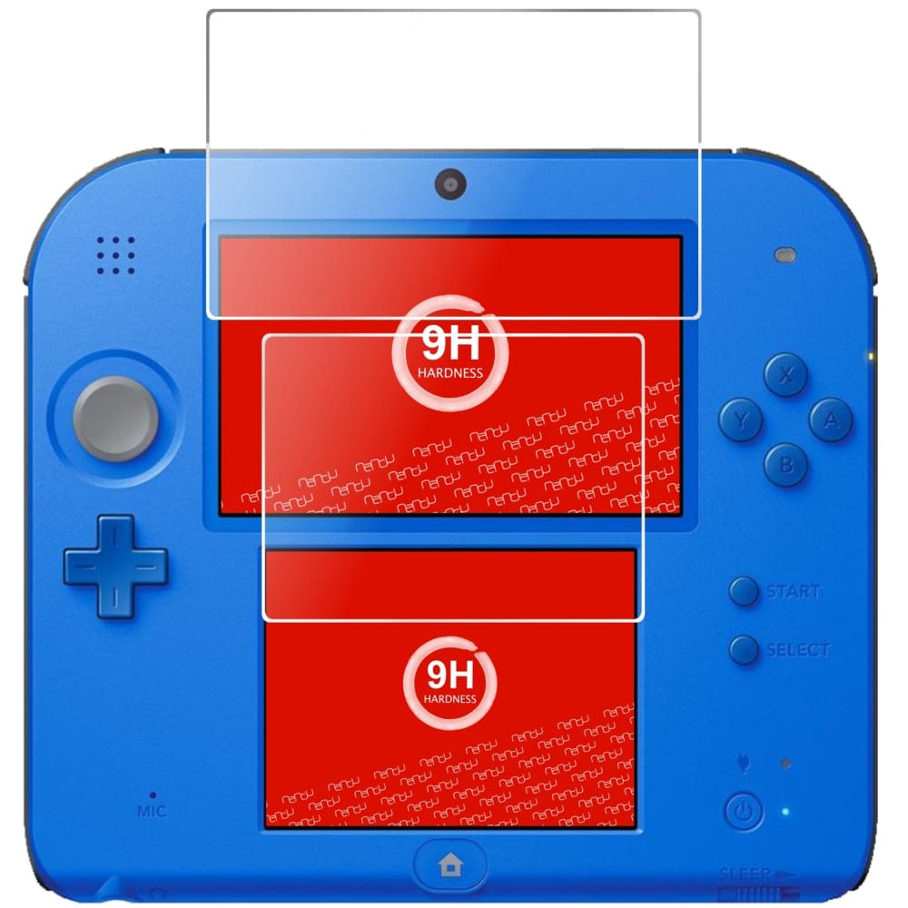 Displayschutz passgenau zugeschnitten – Panzerglas Schutzfolie passend für Nintendo 2DS