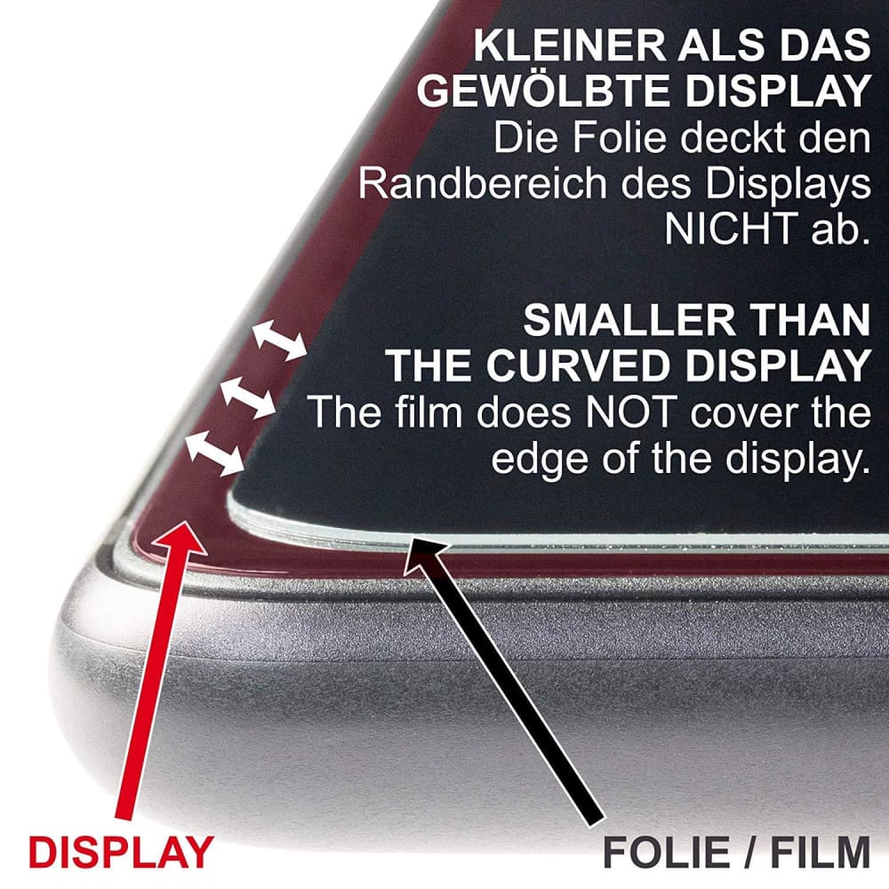 Blasenfreie Anbringung, kein Applikator erforderlich – Panzerglas Schutzfolie passend für Samsung Galaxy S3 mini